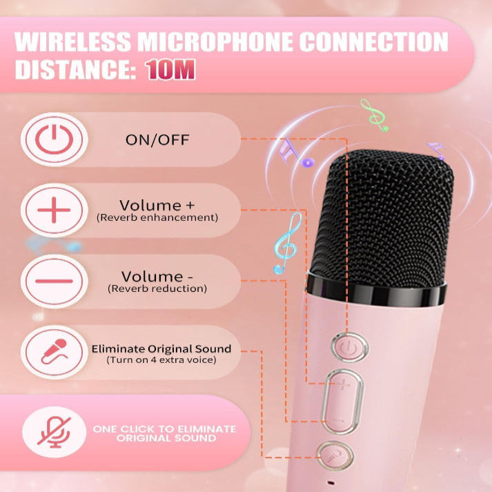 POCKET KARAOKE WITH WIRELESS MIC